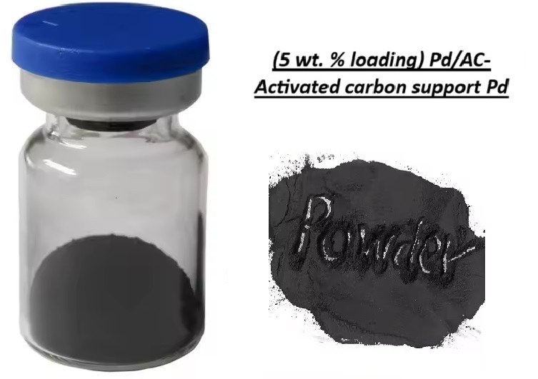 (5 wt. % loading) Pd/AC- Activated carbon support Pd 